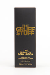 THE GRUFF STUFF The Spray On Body Lotion 200ml award winning genderless vegan skincare