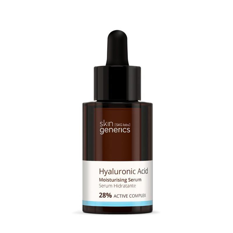 Skin Generics Moisturising serum 28% - Hyaluronic Acid bottle 