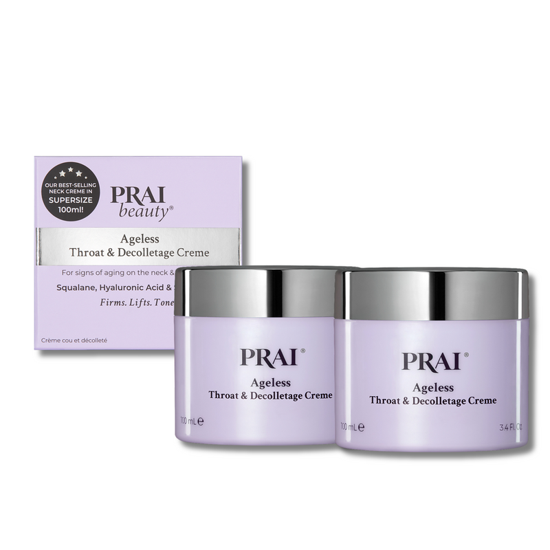 PRAI Ageless Throat and Decolletage Crème 100ml  Duo