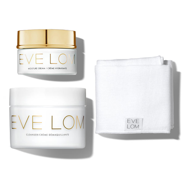 Eve Lom Begin & End Gift Set Eve Lom Cleanser 200ml Muslin Cloth x 1 Eve Lom Moisture Cream 50ml
