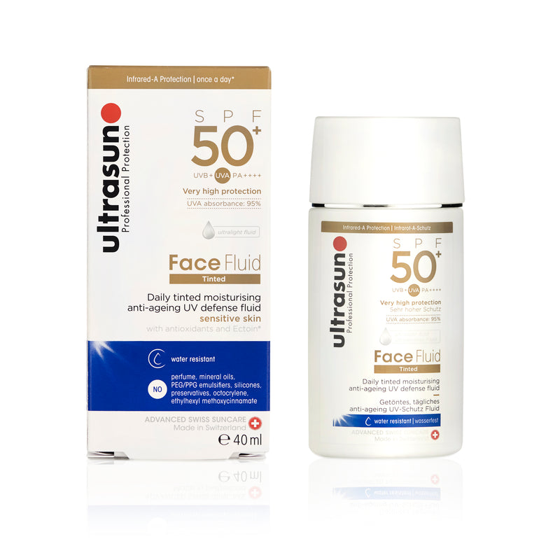 Ultrasun SPF50+ Tinted Face Fluid 40ml packashot