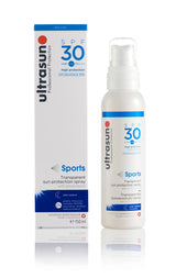 Ultrasun Clear spray SPF30 Sports Formula 150ml with packaging 